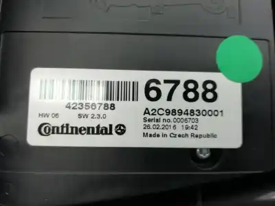 Pezzo di ricambio per auto di seconda mano impianto audio / radio cd per opel mokka b16dth/lvl riferimenti oem iam 42356788  
