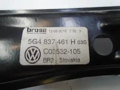 Автозапчастина б/у регулятор вікна передній лівий для volkswagen golf vii variant (ba5, bv5) 1.6 tdi посилання на oem iam 5g4837461h  