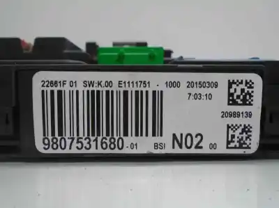 Second-hand car spare part fuse box unit for citroen c4 cactus 9h06 oem iam references   