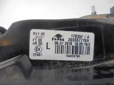 Автозапчастина б/у внутрішній лівий задній ліхар для renault clio v h4db4 посилання на oem iam 265557776r  