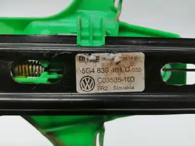 Автозапчасти б/у регулятор стекла заднего левого за volkswagen golf vii variant (ba5, bv5) 1.6 tdi ссылки oem iam 1k9839461a  