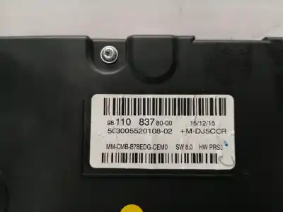 Second-hand car spare part speedometer for citroen c4 picasso/spacetourer bh01 oem iam references 9811083780  