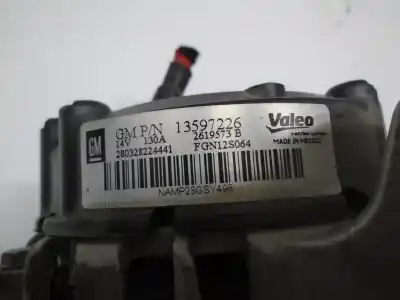 Автозапчастина б/у генератор для opel adam (m13) 1.4 посилання на oem iam 2619573b  