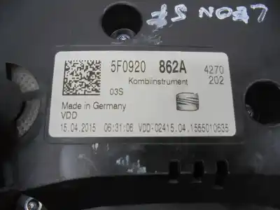 Автозапчастина б/у лічик километрів годинин для seat leon (5f1) clh посилання на oem iam 5f0920862a  