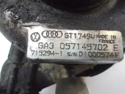 Автозапчастина б/у турбонагрузник для audi a8 (d2) akf посилання на oem iam 057145722a  