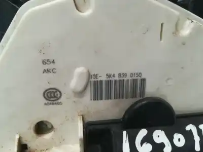 Автозапчастина б/у замок дверей заднього лівого для seat leon (5f1) 1.2 tsi посилання на oem iam 5k4839015q  