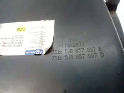 Piesă de schimb auto la mâna a doua torpedou pentru skoda rapid spaceback (nh) cayc referințe oem iam 5jb857097e  