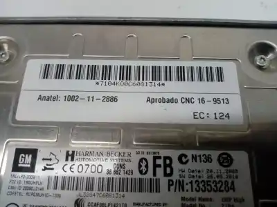 Pezzo di ricambio per auto di seconda mano modulo elettronico per opel astra j sedán 1.7 cdti (69) riferimenti oem iam 13353284  