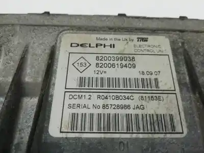 Tweedehands auto-onderdeel ecu motorcontroller voor renault clio iii k9k766 oem iam-referenties 8200399038  