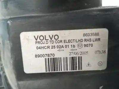 Second-hand car spare part right headlight for volvo s60 i (384) 2.4 oem iam references 8693586 30698832 89007870 