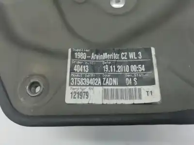 Автозапчасти б/у регулятор стекла заднего левого за skoda superb ii ranchera familiar (3t5) 1.6 tdi ссылки oem iam 3t0839461  