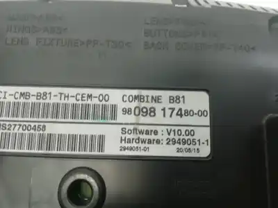 Автозапчастина б/у лічик километрів годинин для citroen ds5 ah02 посилання на oem iam 9809756380  