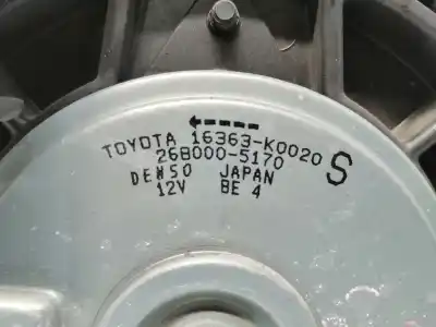 Second-hand car spare part radiator cooling fan for toyota yaris  oem iam references 16711k0060 16363k0020 2680005170 