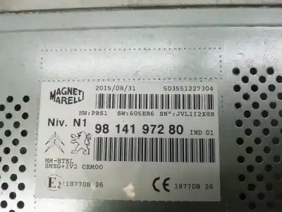 Pièce détachée automobile d'occasion système de navigation gps pour citroen c4 berlina bh02 références oem iam 1613948780 9814197280 503551227304 