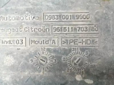 İkinci el araba yedek parçası fap depozitesi için citroen c8 2.2 hdi fap cat (4hw) oem iam referansları 1500cl 09830019900 9651170380