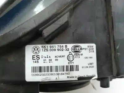 Piesă de schimb auto la mâna a doua far dreapta pentru volkswagen golf vi (5k1) 2.0 tdi referințe oem iam 5k1941754b  5k1941754b
