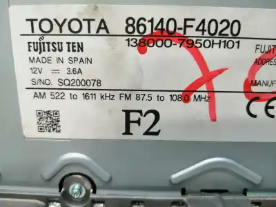 Автозапчасти б/у многофункциональный дисплей за toyota c-hr (x10) 2zr ссылки oem iam 86140f4020  