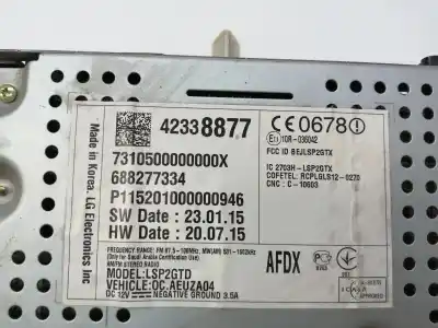 Автозапчасти б/у многофункциональный дисплей за opel corsa e b13dtr ссылки oem iam 42338877 688277334 42338877