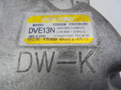 Автозапчастина б/у компресор кондиционера для hyundai kona (os, ose, osi) 1.0 t-gdi посилання на oem iam 97701j9100  