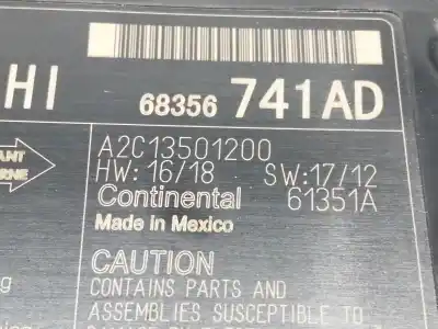 Автозапчастина б/у комплект подушки безпеки для jeep compass (mp) fca посилання на oem iam 5ut07dx9ac  