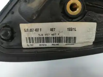 Second-hand car spare part left rearview mirror for seat toledo iv (kg3) 1.6 tdi oem iam references 5jb857507c  