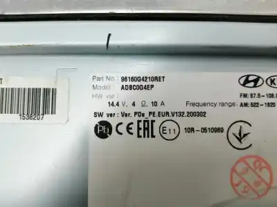 Автозапчасти б/у МНОГОФУНКЦИОНАЛЬНЫЙ ДИСПЛЕЙ за HYUNDAI I30 (PD)  ссылки OEM IAM 96160G4210RET  