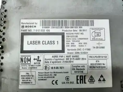 Автозапчастина б/у багатофункційний дисплей для nissan pulsar fastback (c13) 1.2 dig-t посилання на oem iam 259153zl0b  