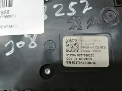 Автозапчасти б/у многофункциональное управление за peugeot 308 (p5) hn05 ссылки oem iam 96777660zd  