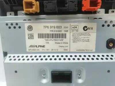 Second-hand car spare part multifunction display for volkswagen touareg (7p5) ckda oem iam references 7p6919603  