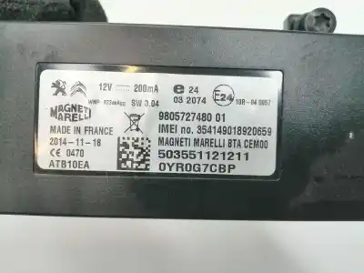 Peça sobressalente para automóvel em segunda mão módulo eletrônico por citroen c4 grand picasso 9h05 referências oem iam 9805727480  