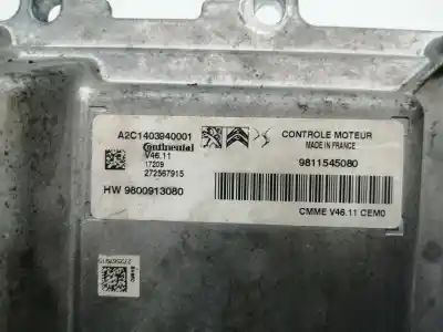 Second-hand car spare part ecu engine control for citroen c4 cactus hm01 oem iam references 9811545080  