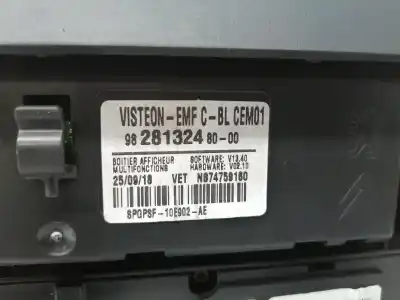 Second-hand car spare part multifunction display for citroen c3 hm05 oem iam references 98143710xu  