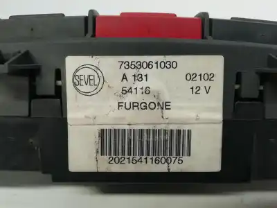Second-hand car spare part hazard warning lights for peugeot boxer combi (rs3200) (320) (->´02) estándar 1400 d oem iam references 6554qt 7353061030 