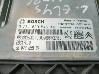 Tweedehands auto-onderdeel ecu motorcontroller voor citroen c-elysée 9h06 oem iam-referenties 9807885980  