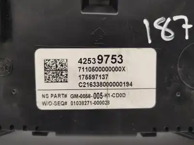Автозапчастина б/у лічик километрів годинин для opel mokka x b16dth посилання на oem iam 42539753  