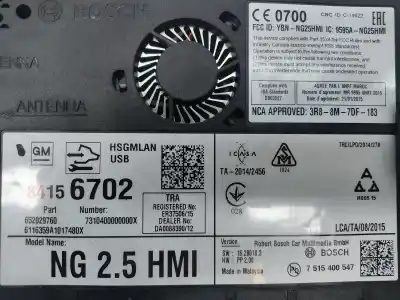 Second-hand car spare part electronic module for opel mokka x b16dth oem iam references 84156702  