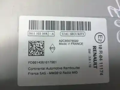 Автозапчасти б/у различные детали за renault zoe 5amb4 ссылки oem iam 281152239r  