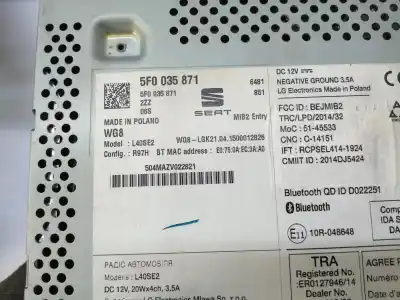 Автозапчасти б/у многофункциональный дисплей за seat leon st (5f8) cxxb ссылки oem iam 5f0035871a2zz  