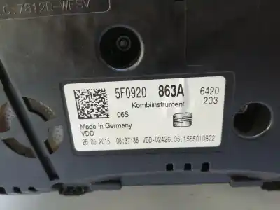 Автозапчастина б/у лічик километрів годинин для seat leon st (5f8) cxxb посилання на oem iam 5f0920863a  