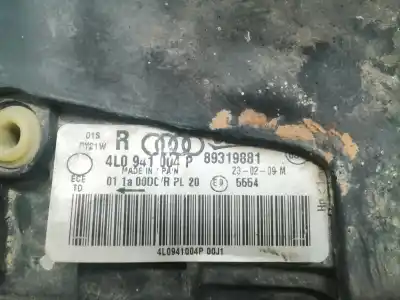 Автозапчасти б/у правая фара за audi q7 (4l) ccga ссылки oem iam 4l0941030p  