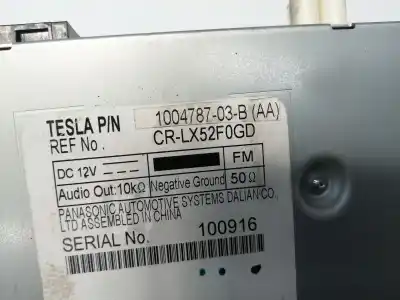 Second-hand car spare part audio system / radio cd for tesla model s basis oem iam references 105260901a  