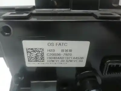 Second-hand car spare part heating / air conditioning control panel for hyundai kona (os, ose, osi) 1.0 t-gdi oem iam references 97250j9370tmt  