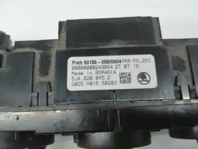 Pezzo di ricambio per auto di seconda mano controllo riscaldamento / aria condizionata per skoda rapid spaceback (nh) cjzc riferimenti oem iam 5ja820045d  