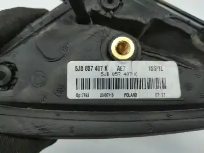 Автозапчастина б/у ліве дзеркало для skoda rapid spaceback (nh) cjzc посилання на oem iam 5jb857507e  