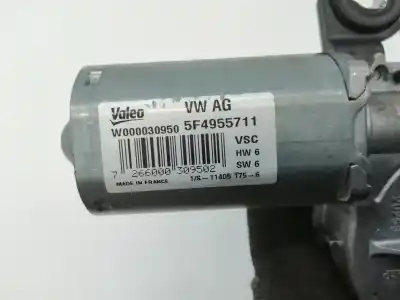 Second-hand car spare part rear windshield wiper motor for skoda rapid spaceback (nh) cjzc oem iam references 5f4955711  