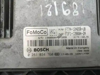 Second-hand car spare part ecu engine control for ford transit courier (c4a) xvcc oem iam references f1f112b684za  
