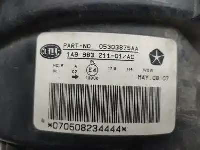 Автозапчастина б/у ліва фара для jeep compass (mk) byl посилання на oem iam 5303875aa  