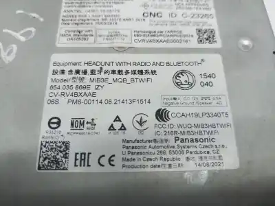 Автозапчасти б/у многофункциональный дисплей за skoda scala (nw) dlac ссылки oem iam 654035869e  
