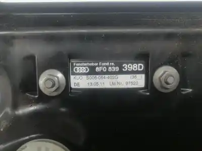 Автозапчастина б/у регулятор скла заднього правого для audi a5 descapotable (8f7) 2.0 tfsi посилання на oem iam 8f0839462  
