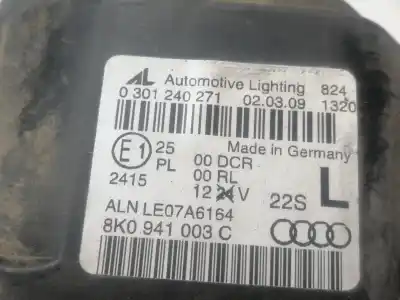 Автозапчасти б/у левая фара за audi a4 b8 (8k2) 2.0 tdi ссылки oem iam 8k0941029aj  